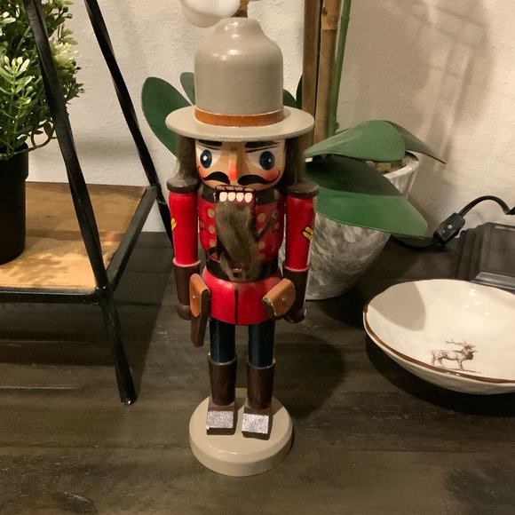 Nutcracker Holiday Vintage Royal Canadian Mountie Wooden Nutcracker Poshmark